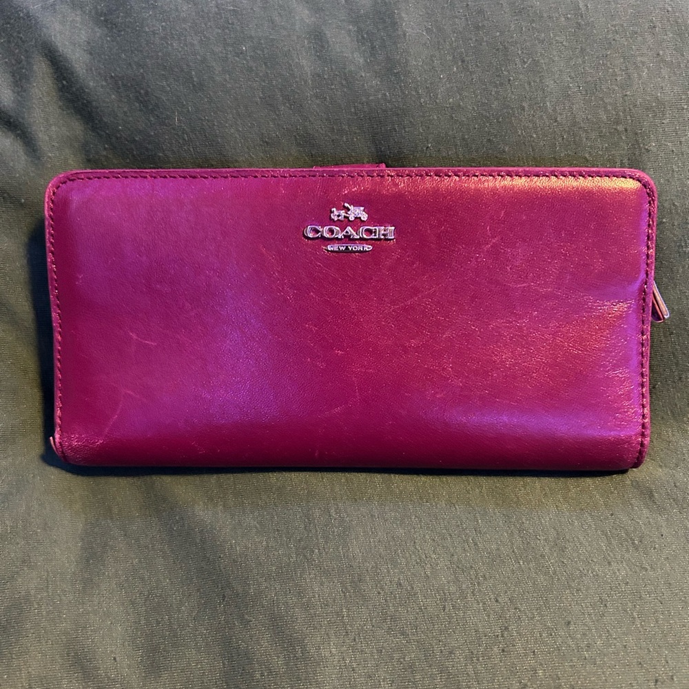 Coach Purple Wallet